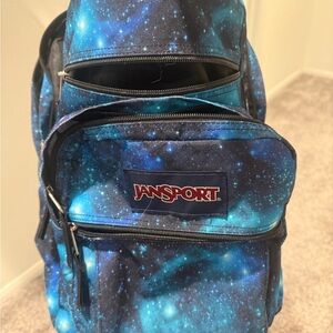 EUC Jansport Blue Galaxy Backpack